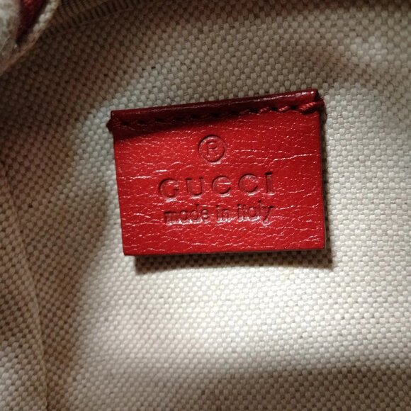 Gucci Red Leather Hand Bag mon910-103125 - Picture 16 of 16